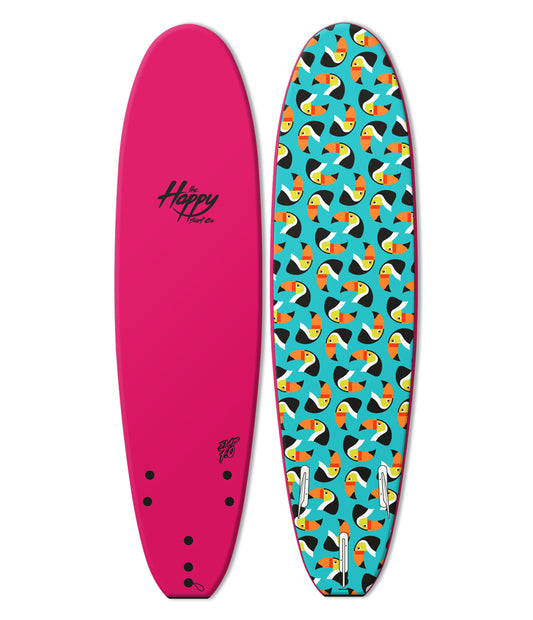 Toucan 7'0" Soft Top Surfboard Pink