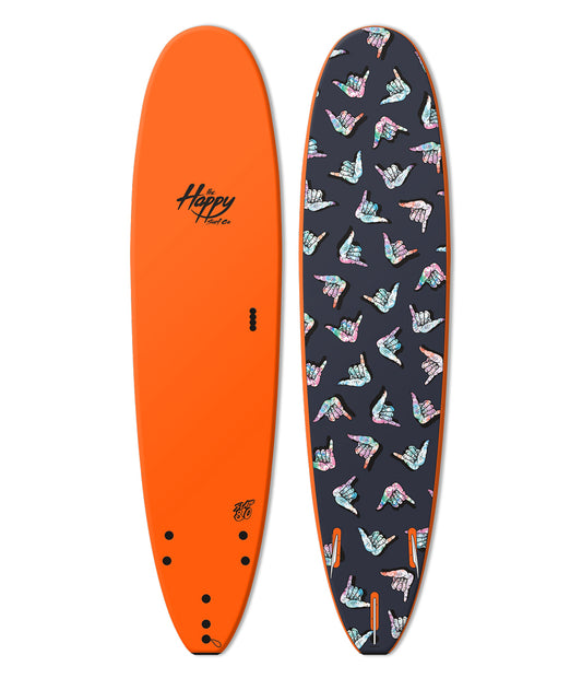 Shaka 7'0" Soft Top Surfboard Orange